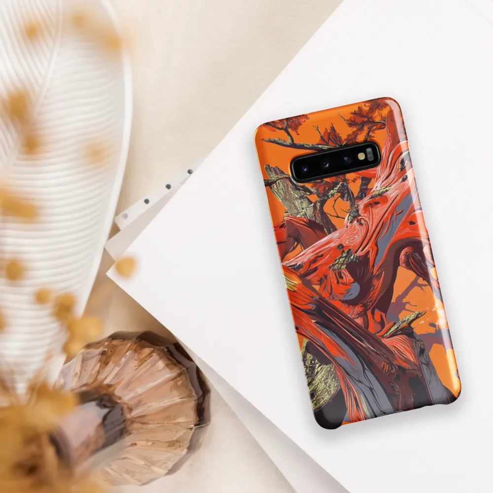 Life in Motion: An Abstract Tree | Phone Case |  S10 Plus | Snap Case | Glossy