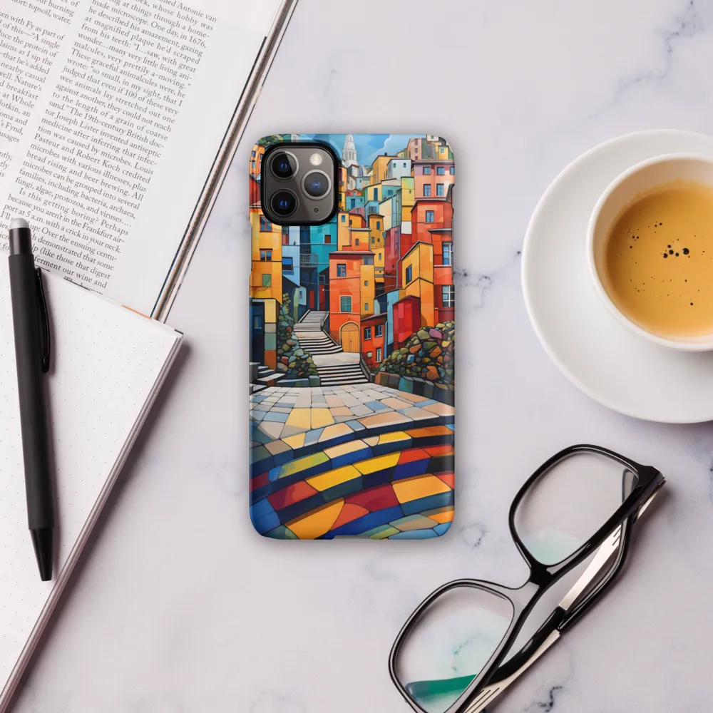 Vibrant Village: A Cubist Journey
