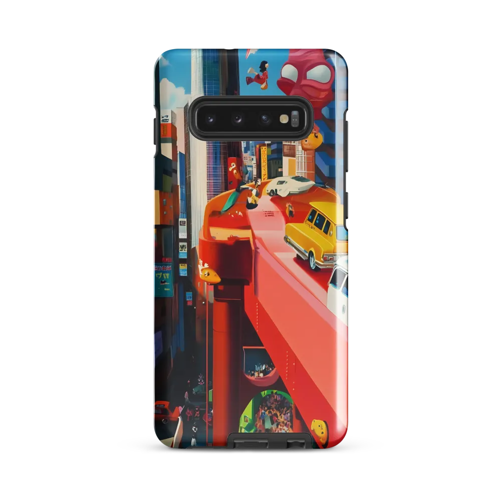 Urban Whimsy: A Colorful Cityscape | Phone Case |  S10 Plus | Tough Case | Glossy