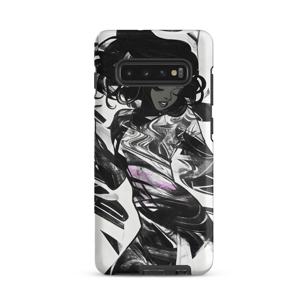 Fluid Grace: The Dance of Shadows | Phone Case |  S10 Plus | Tough Case | Matte