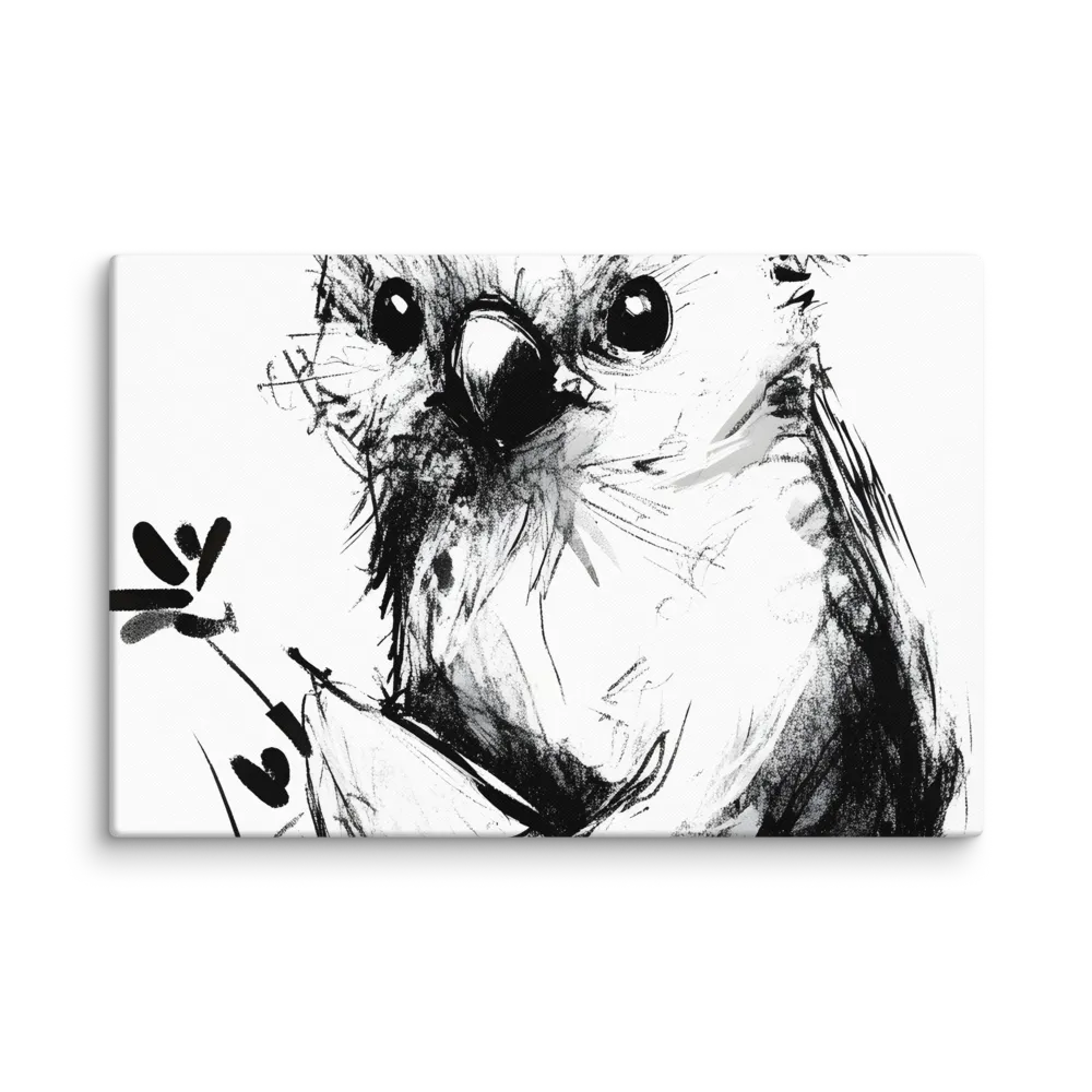 Whimsical Koala in Ink | Canvas | 20″×30″