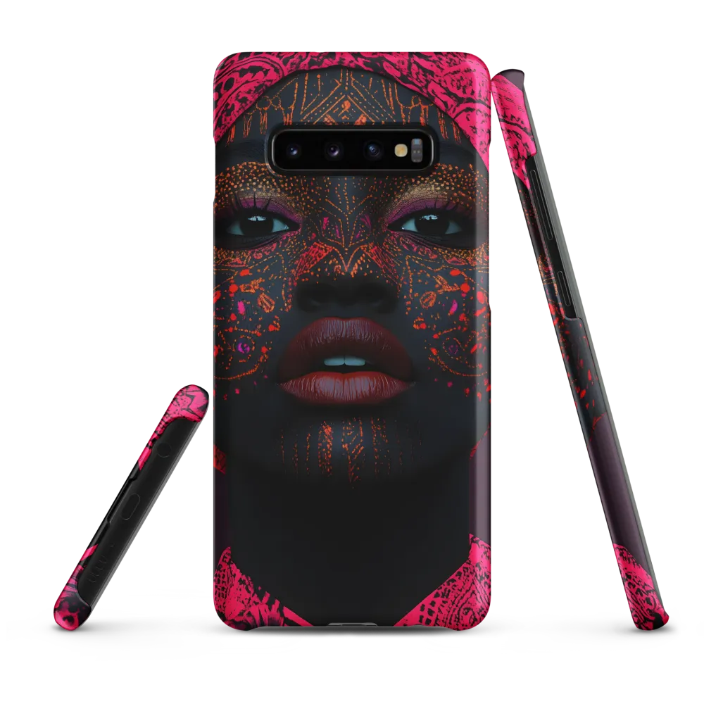 Neon Adornments: A Portrait of Cultural Expression