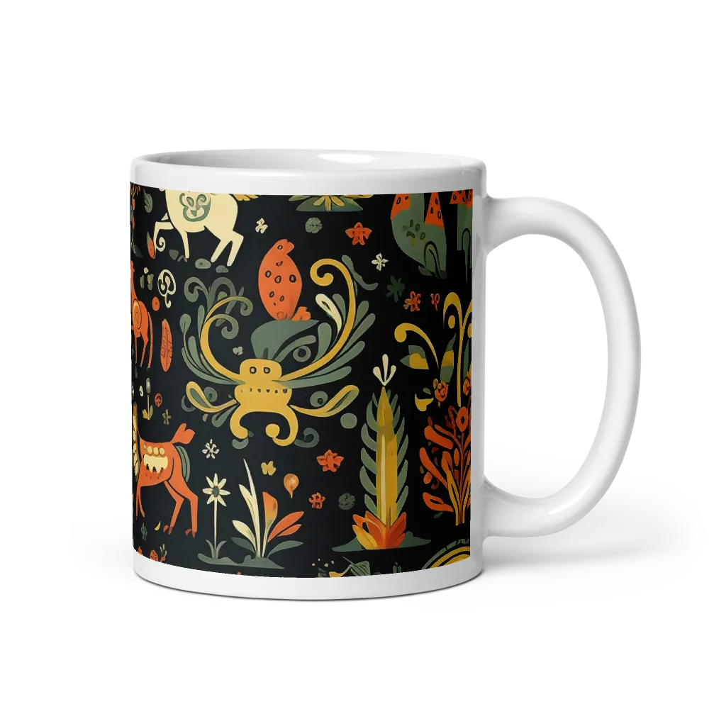 Whimsical Forest: A Folk Art Journey | Mugs | Multiple Sizes & Colors