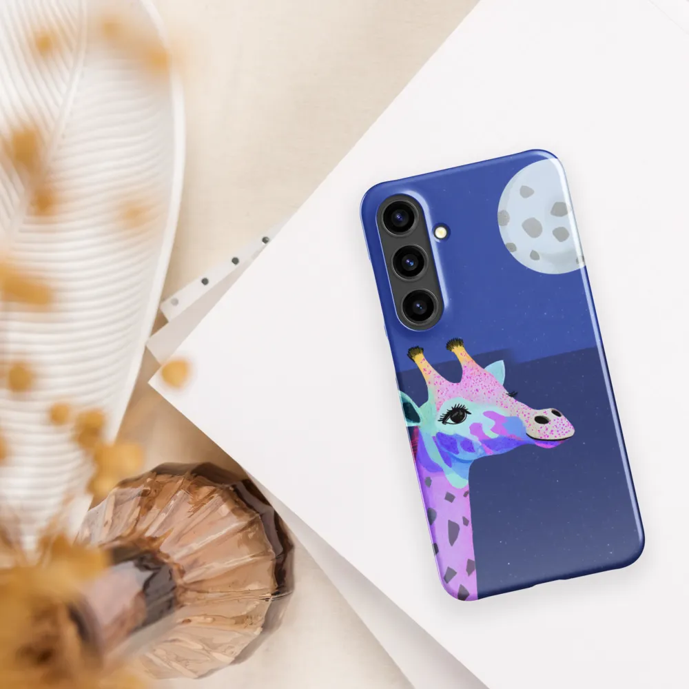 Whimsical Giraffe Under the Stars