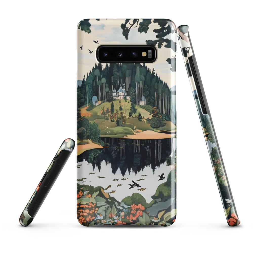 Tranquil Reflections: A Serene Landscape | Phone Case |  S10 Plus | Snap Case | Glossy