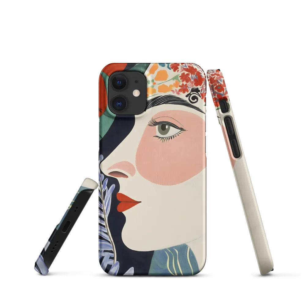 Floral Serenade: A Modern Portrait