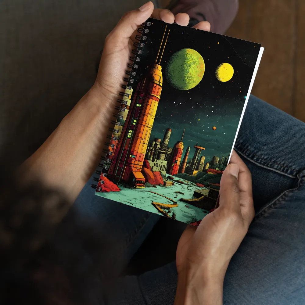 Cosmic Cityscape | Spiral Notebook