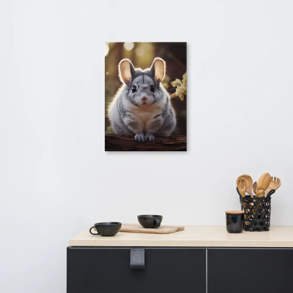 Curious Chinchilla in the Forest