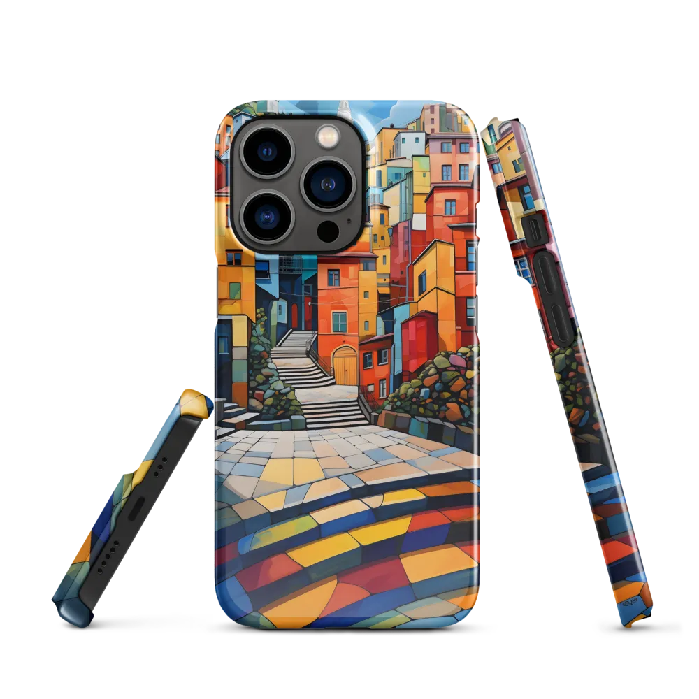 Vibrant Village: A Cubist Journey