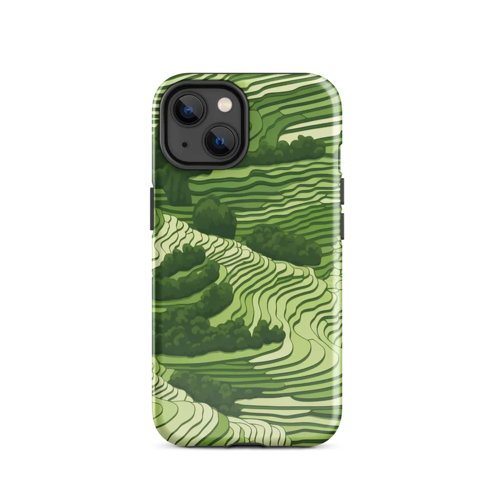 Waves of Green: An Abstract Landscape