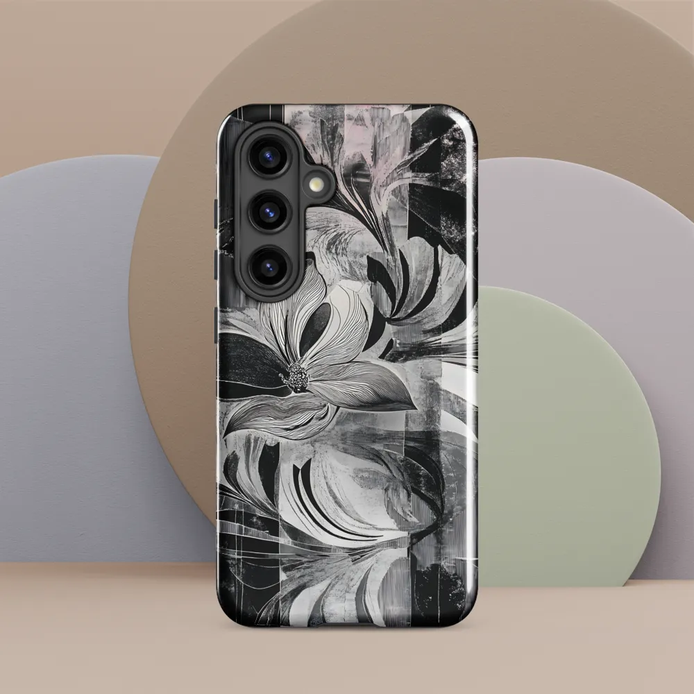 Floral Fusion in Monochrome
