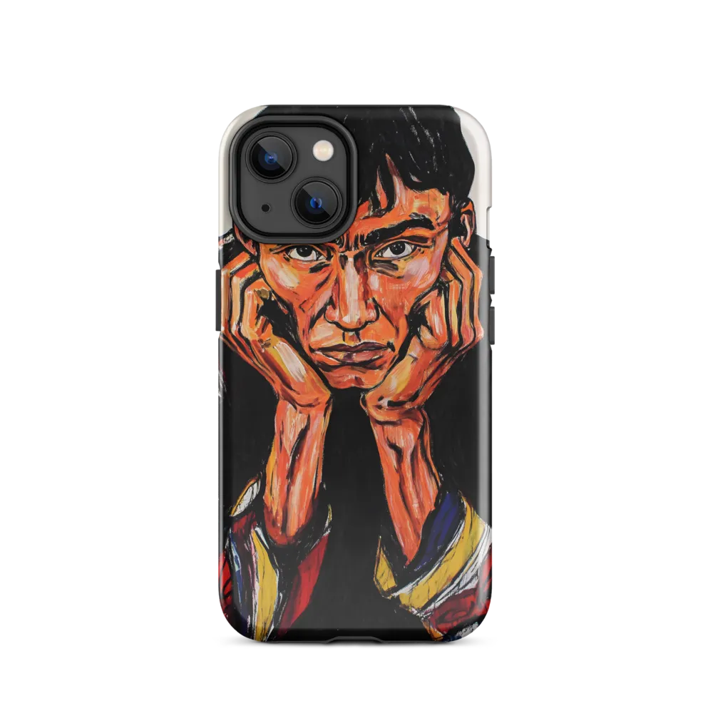 Contemplative Intensity: An Expressionist Portrait