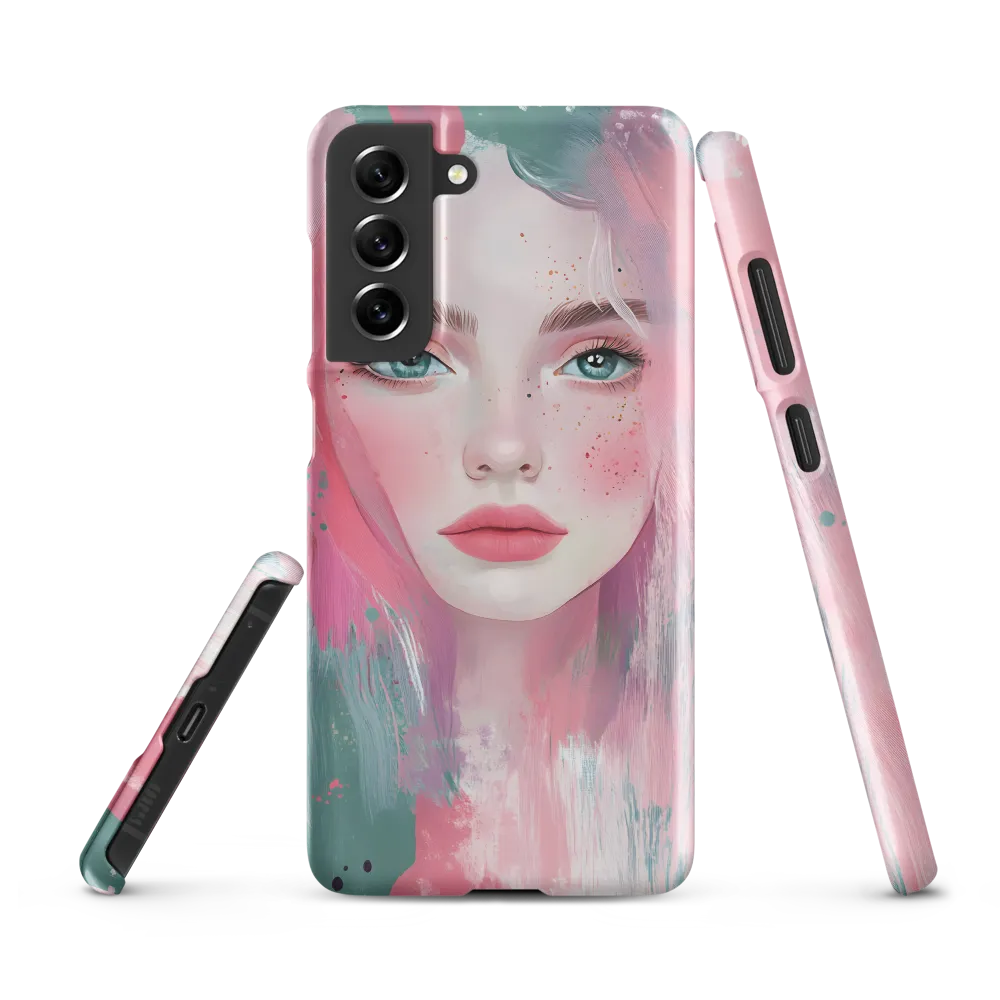 Dreamy Serenity: A Contemporary Portrait | Phone Case |  S21 FE | Snap Case | Matte