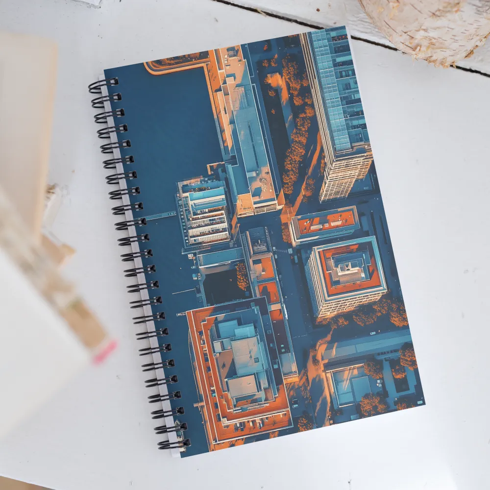 Urban Symphony from Above | Spiral Notebook