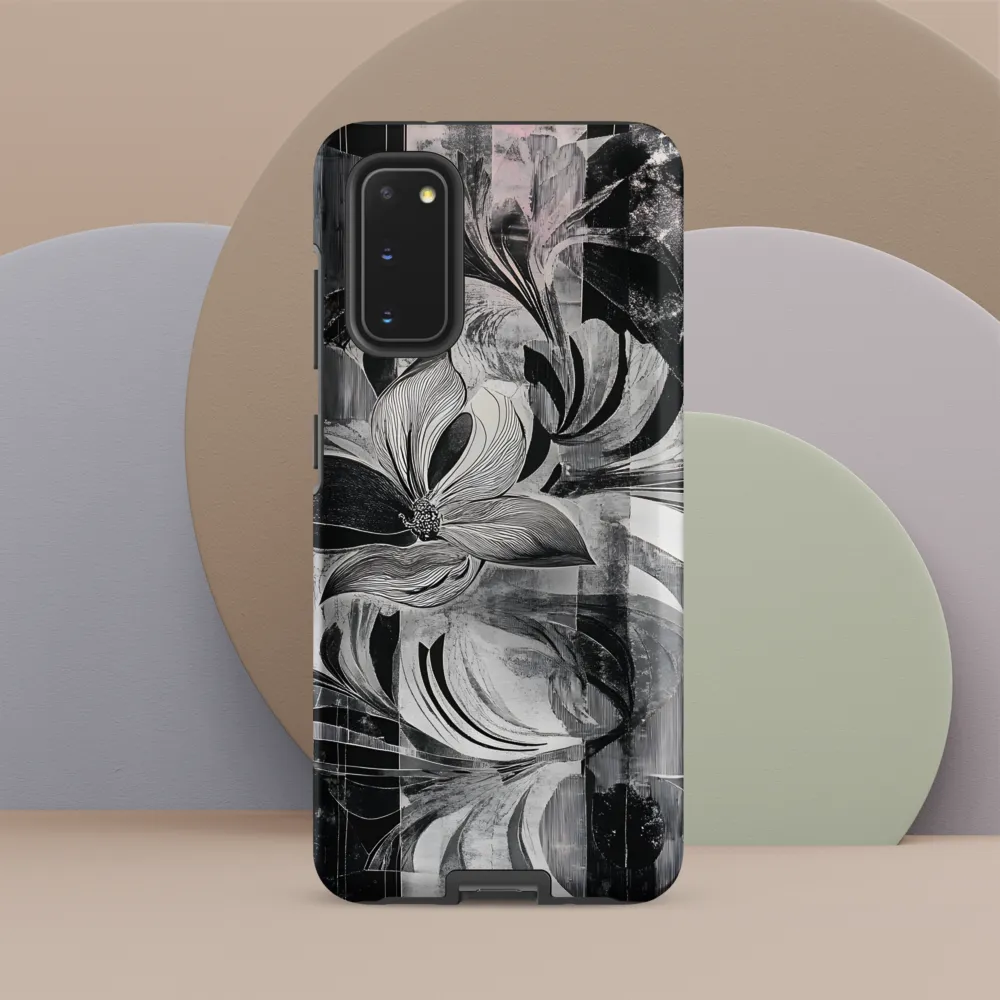 Floral Fusion in Monochrome