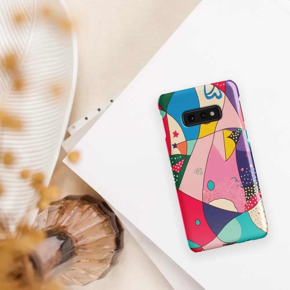 Playful Geometry in Color | Phone Case |  S10e | Snap Case | Glossy