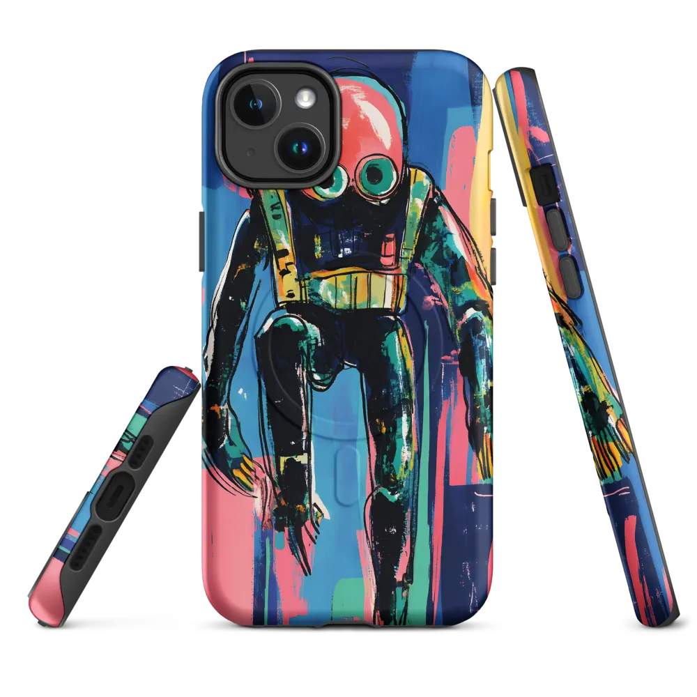 Diver in Vibrant Motion