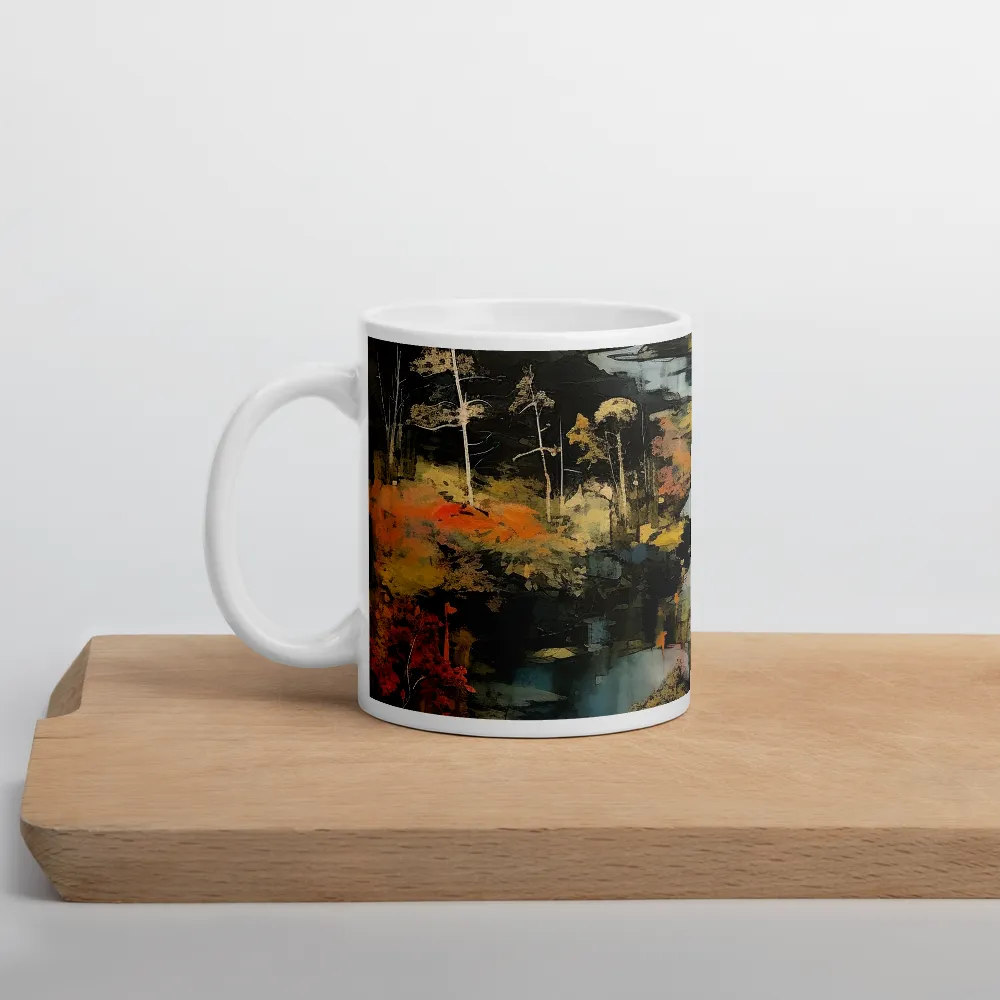 Harmony of Nature: An Abstract Journey | Mug with White inside | 11 oz