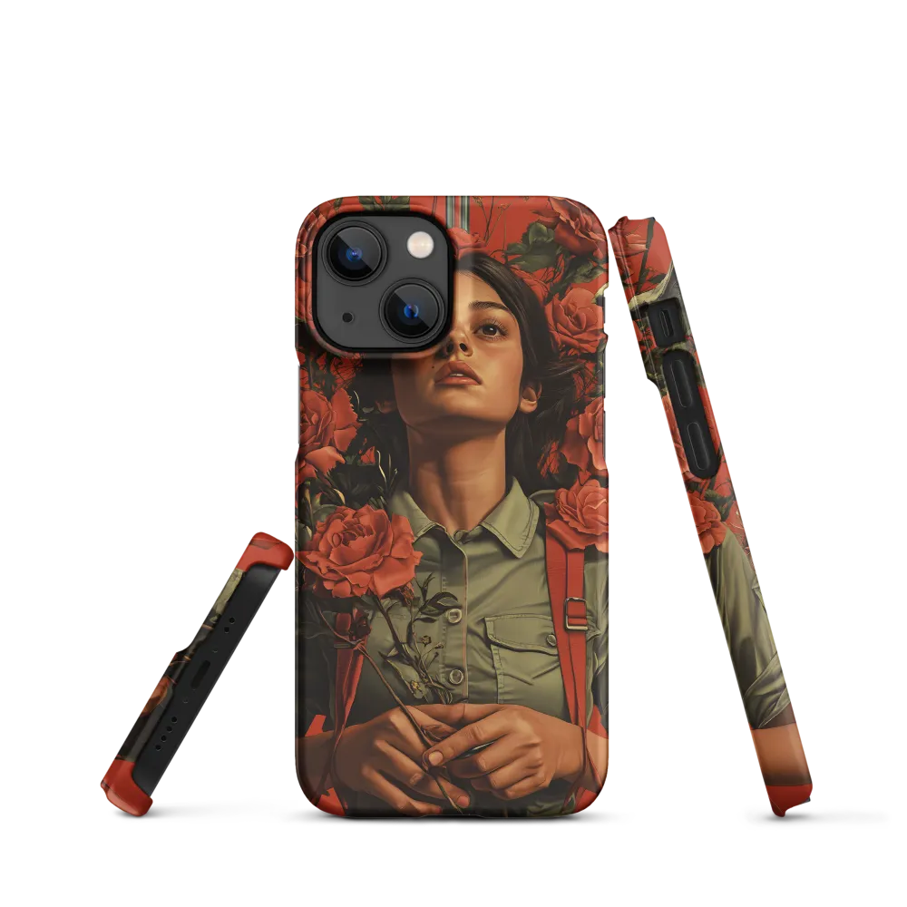 Harmony and Strength: A Portrait Among Roses