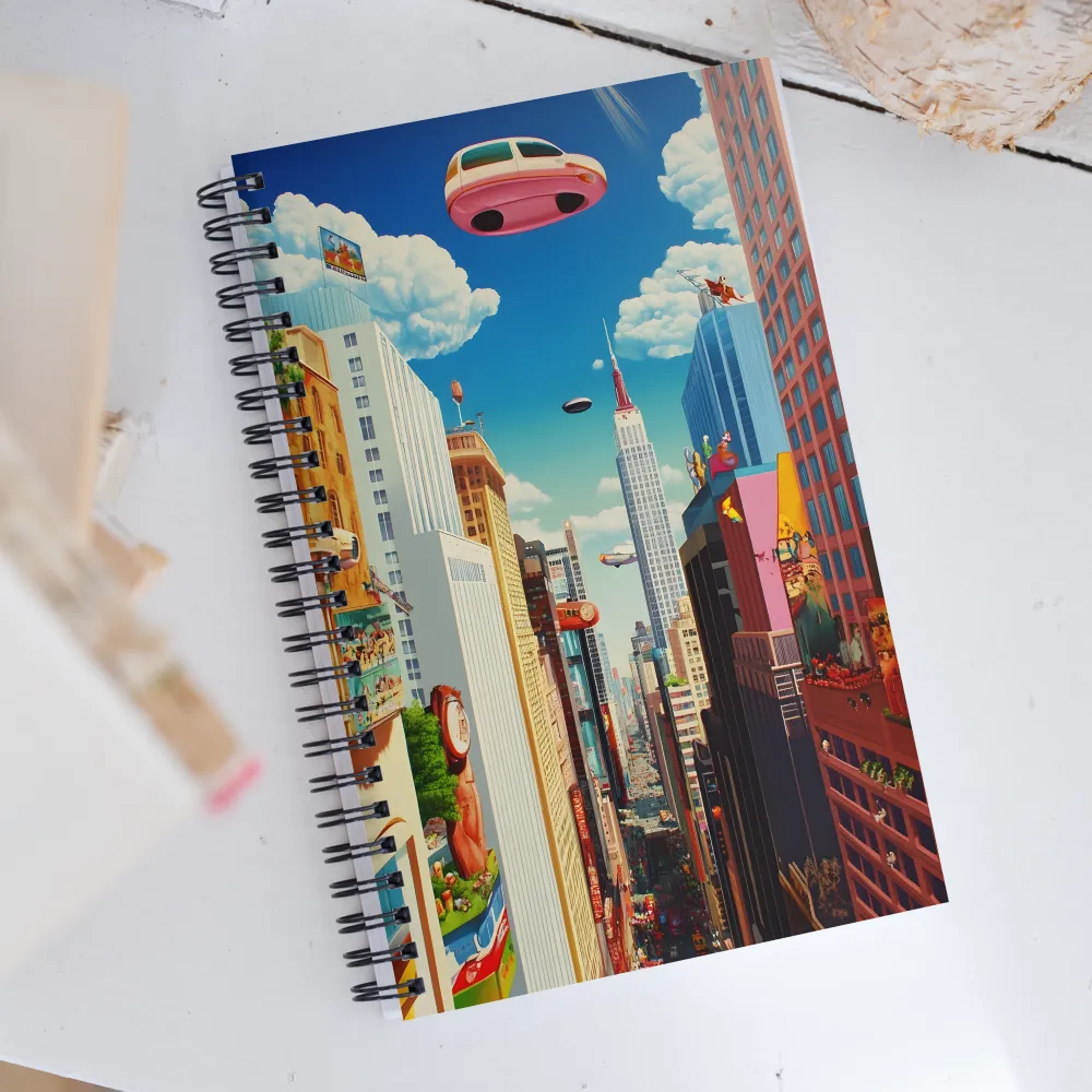 Dreams of a Floating City | Spiral Notebook