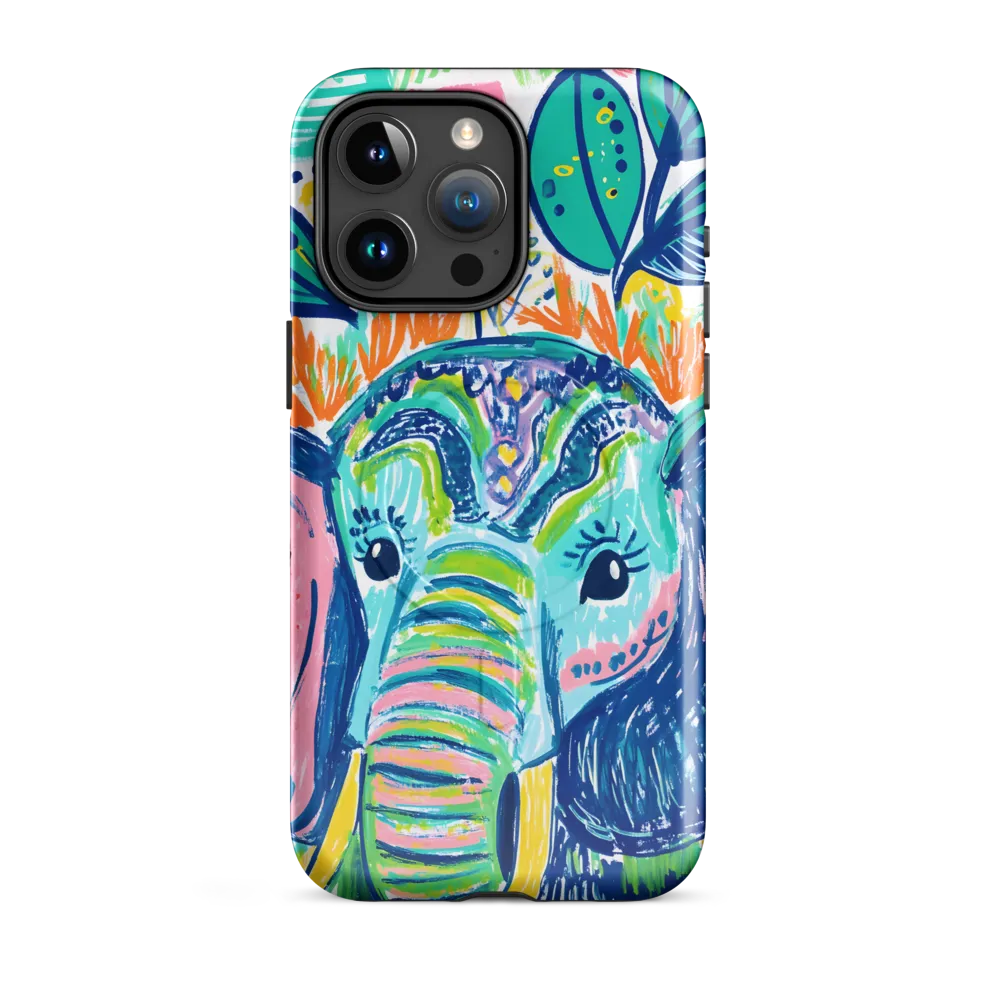 Striped Trunk — Elephant Portrait