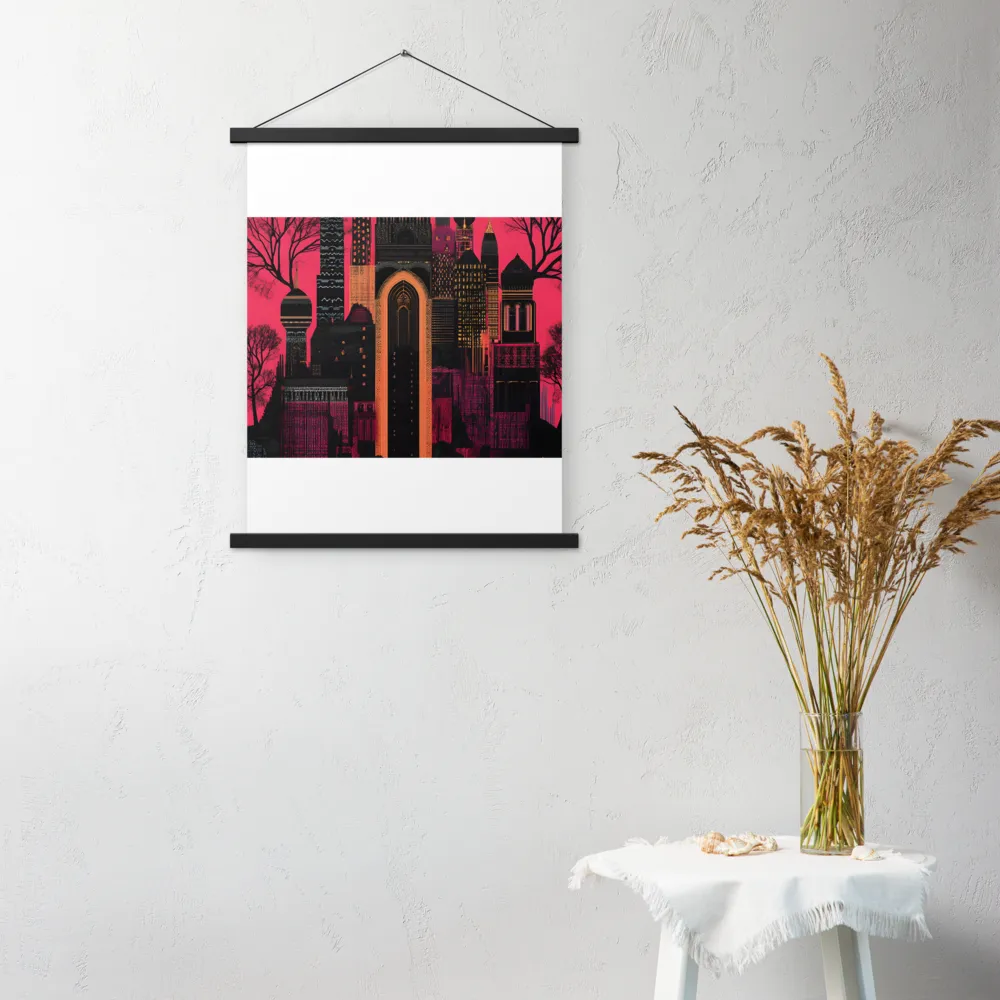 Urban Reverie | Poster With Black Wood Hanger | 18″×24″