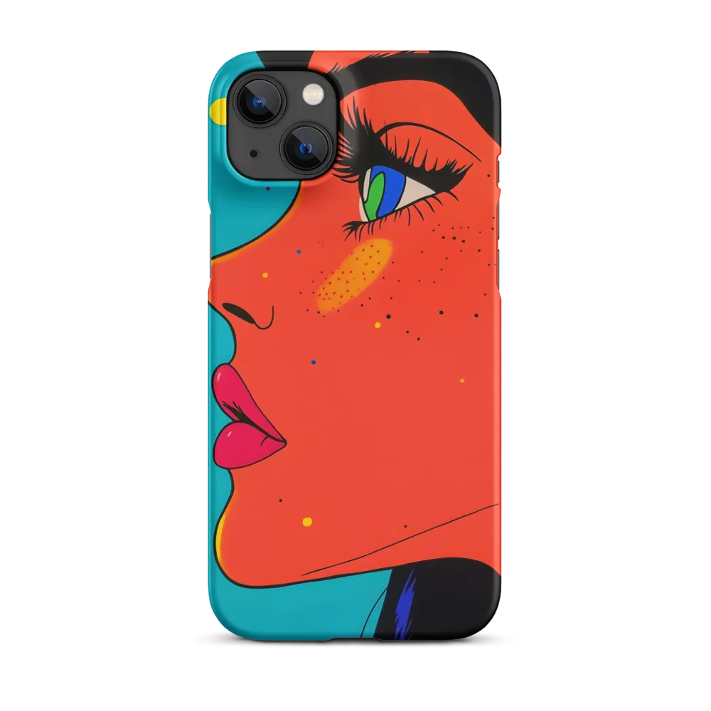 Vibrant Feminine Profile in Pop Art