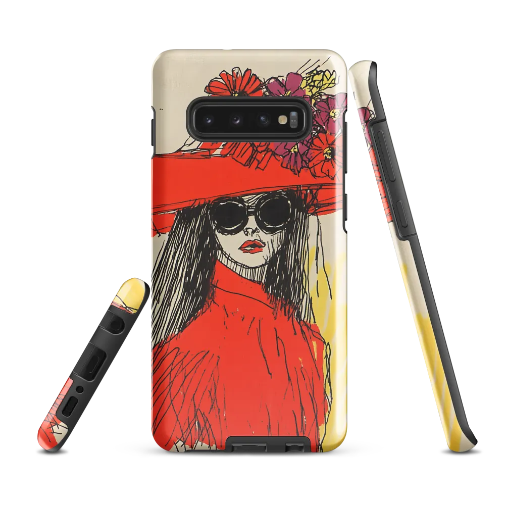 Floral Elegance: A Bold Fashion Statement | Phone Case |  S10 Plus | Tough Case | Glossy