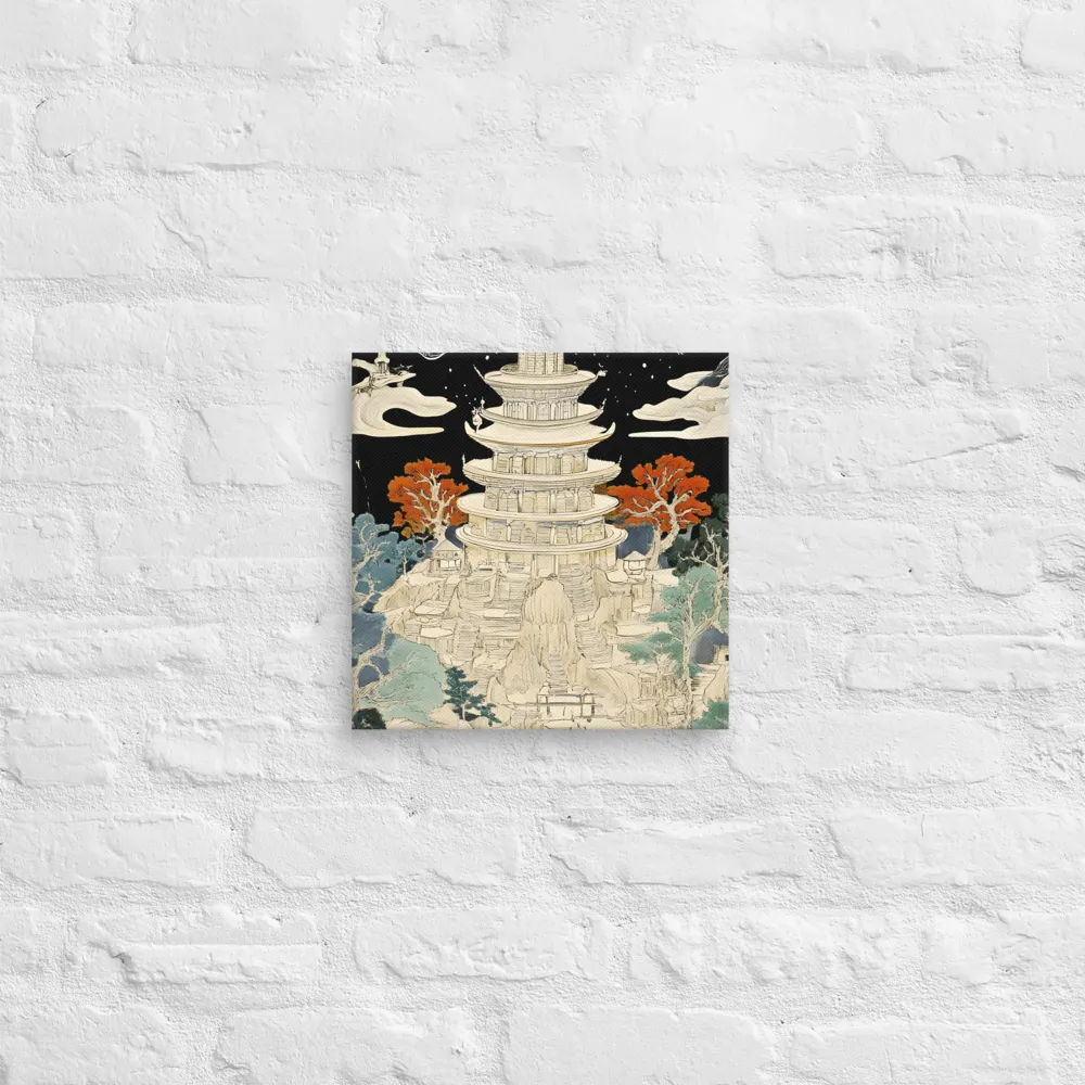 Whispers of the Pagoda | Canvas | 12″×12″