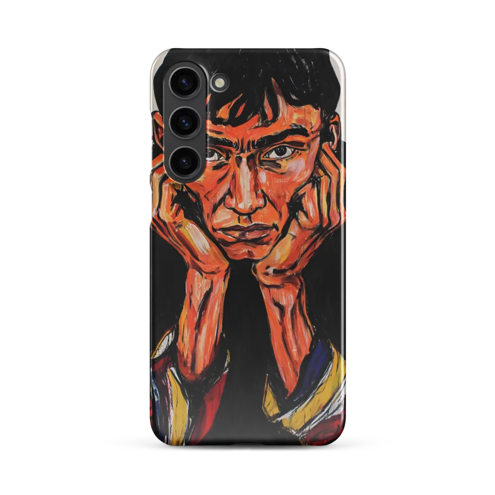 Contemplative Intensity: An Expressionist Portrait