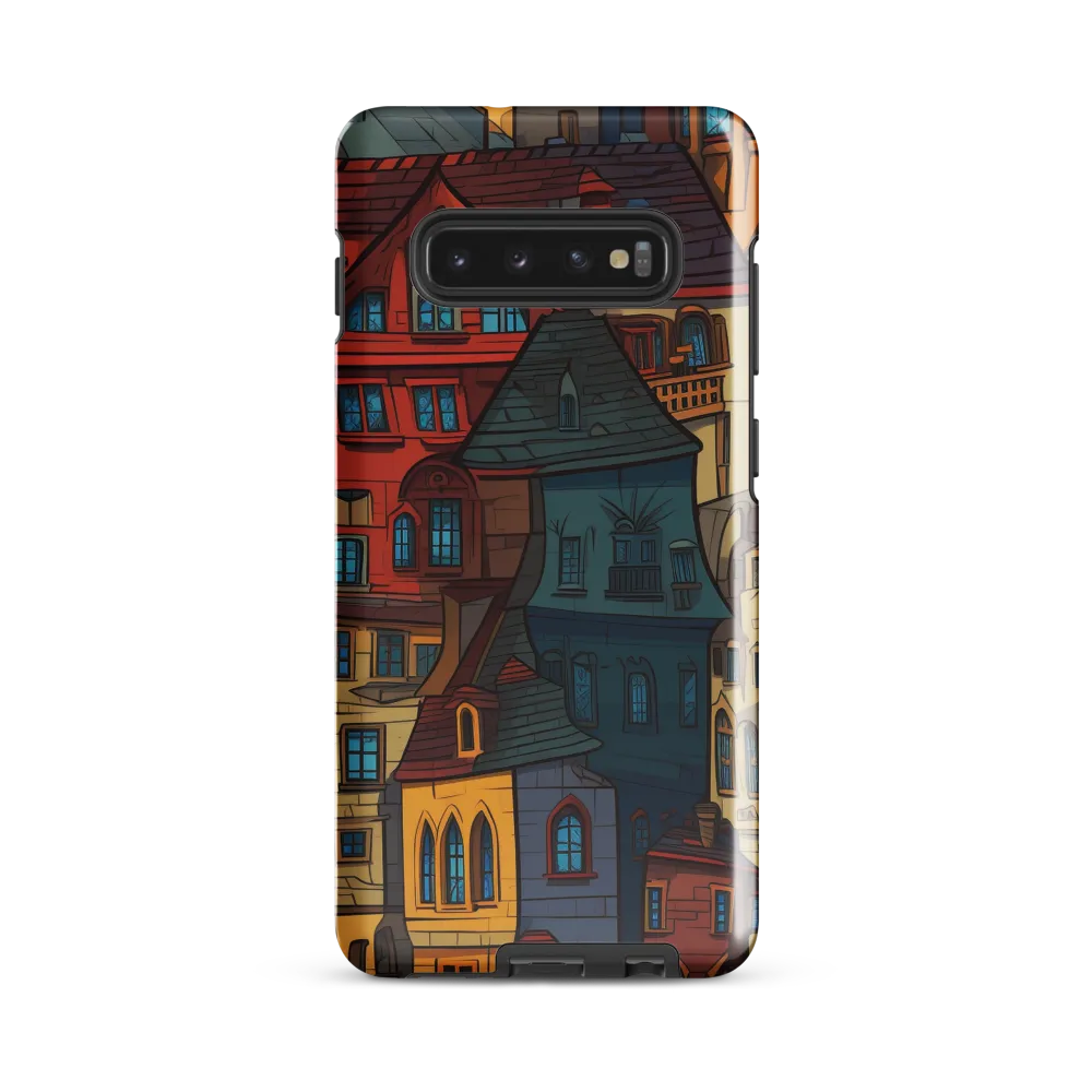 Whimsical Urban Mosaic | Phone Case |  S10 Plus | Tough Case | Glossy