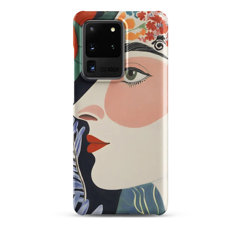 Floral Serenade: A Modern Portrait
