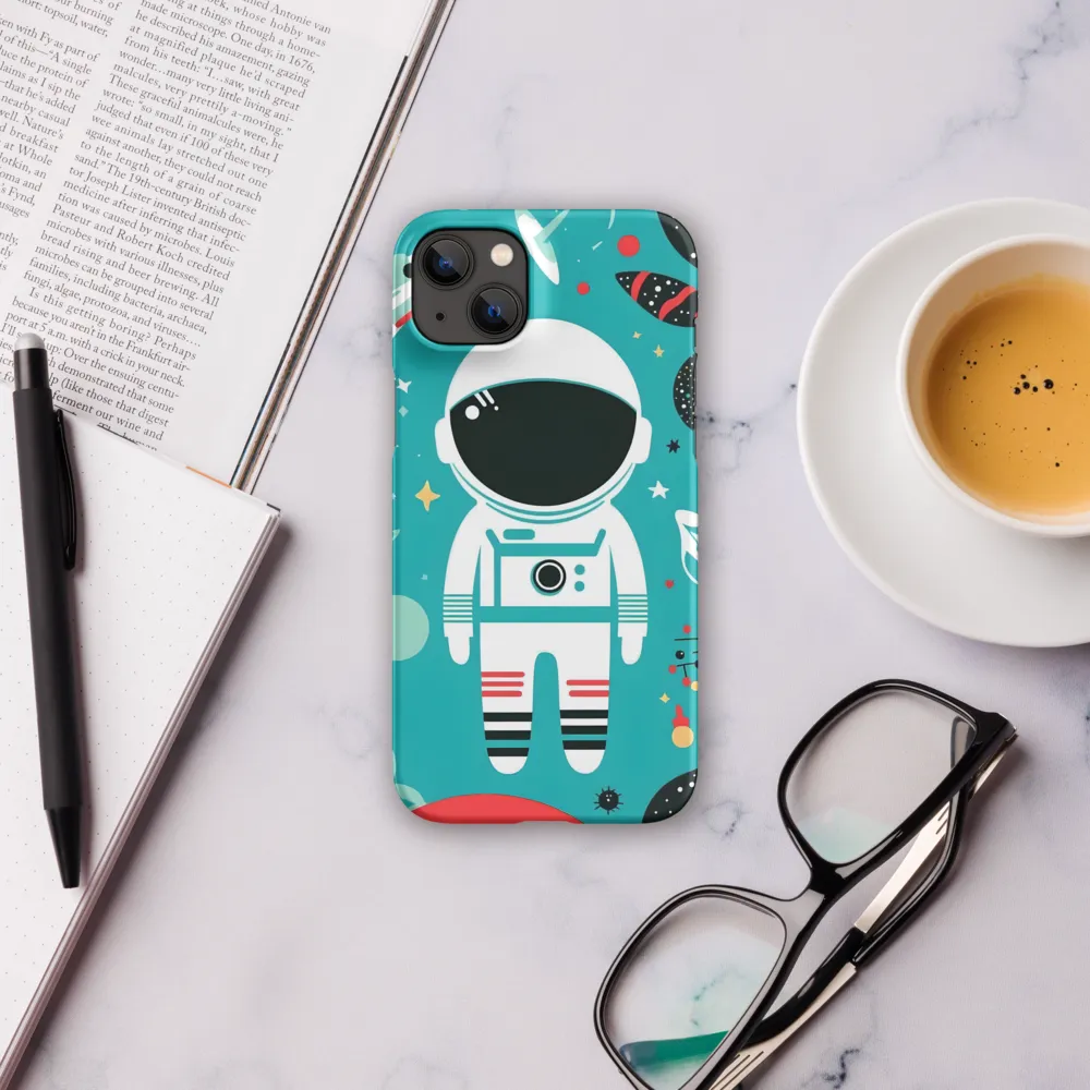 Whimsical Astronaut in Cosmic Wonderland | Phone Case |  14 Plus | Snap Case | Matte
