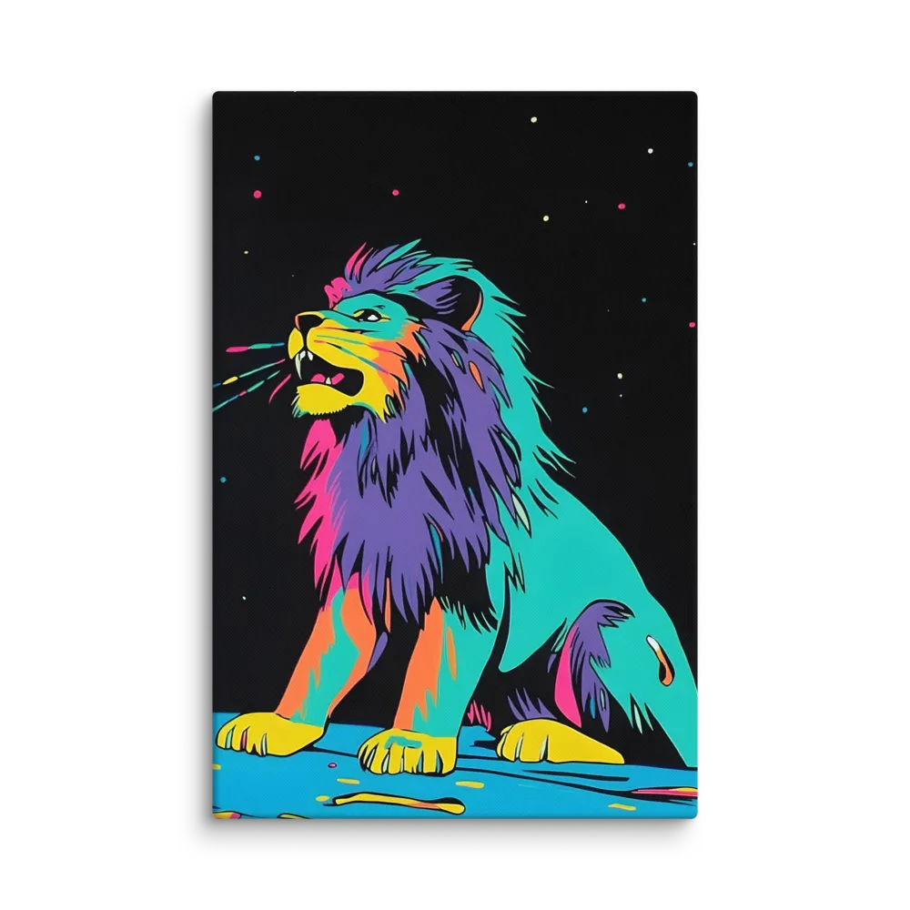 Roaring Colors: The Neon Lion