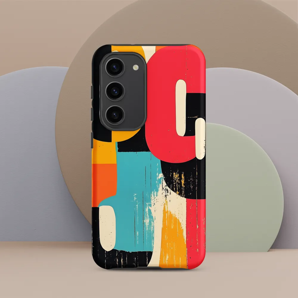 Colorful Curves: Numbers in Harmony | Phone Case |  S23 | Tough Case | Matte