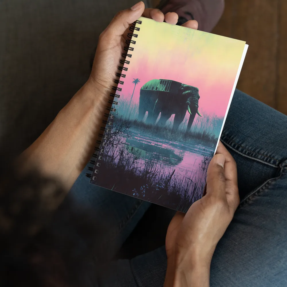 The Enigmatic Elephant | Spiral Notebook