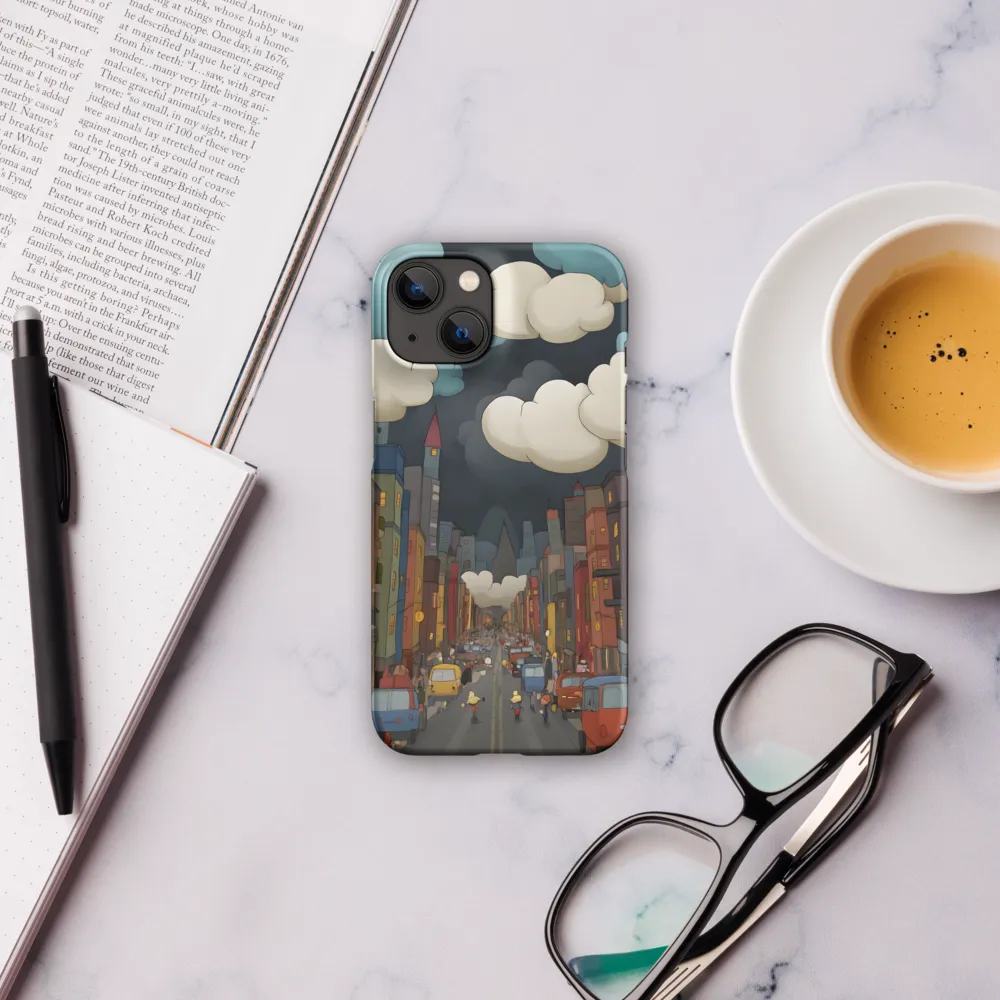 Urban Symphony: A City Awakens at Dusk | Phone Case |  14 | Snap Case | Matte