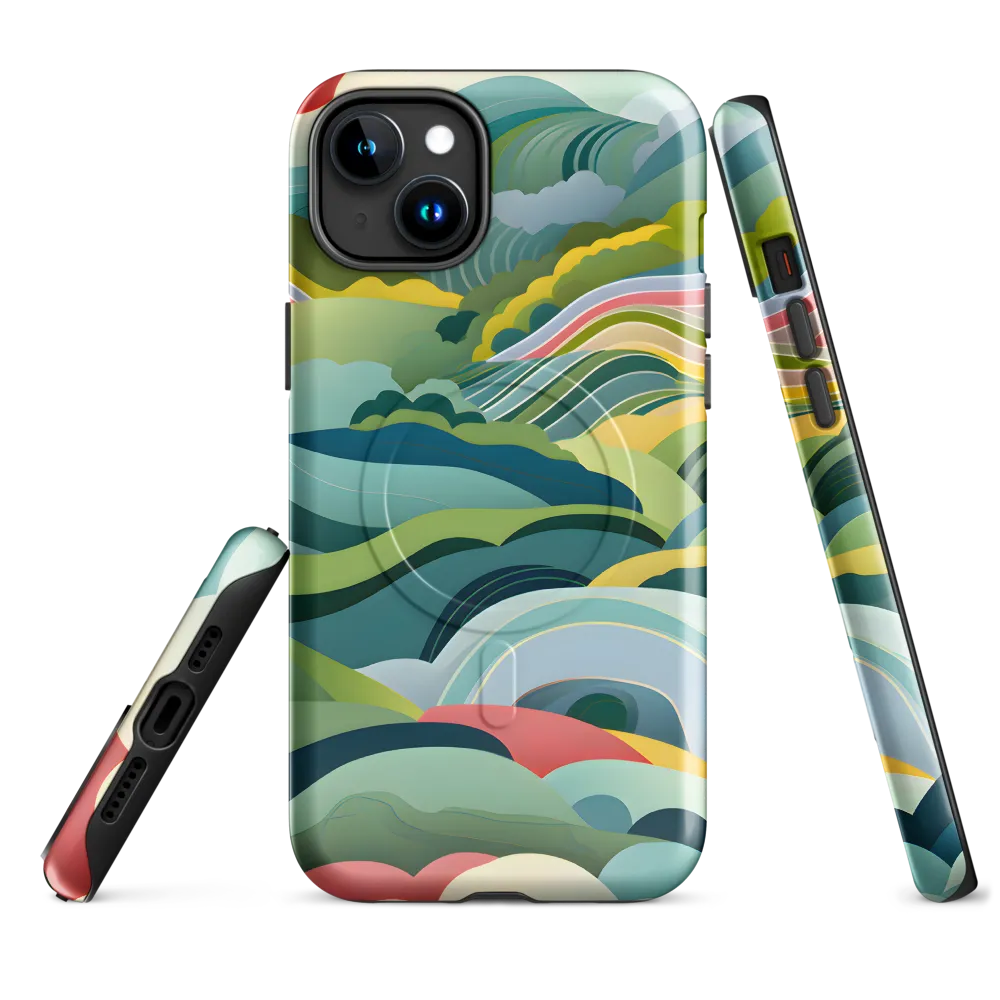 Waves of Serenity | Phone Case |  15 Plus | MagSafe® Tough Case | Glossy
