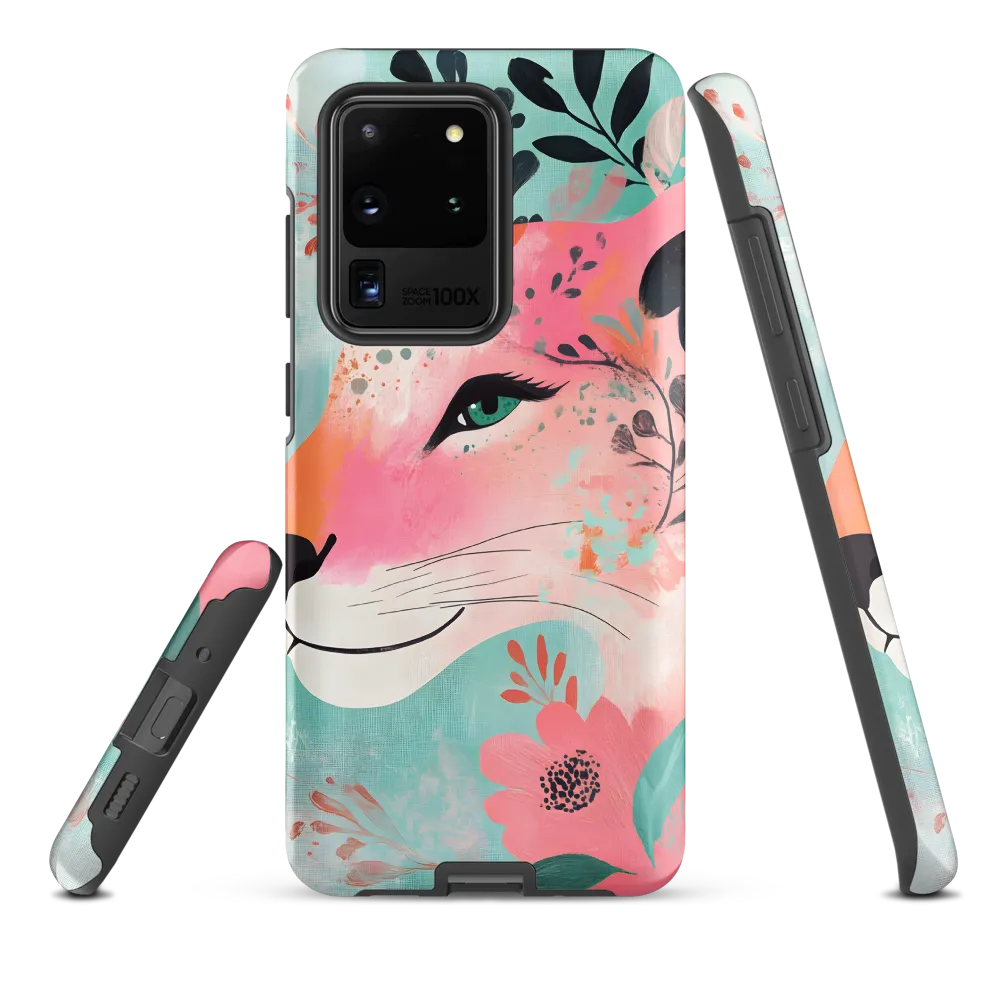 Whimsical Majesty: A Floral Lion
