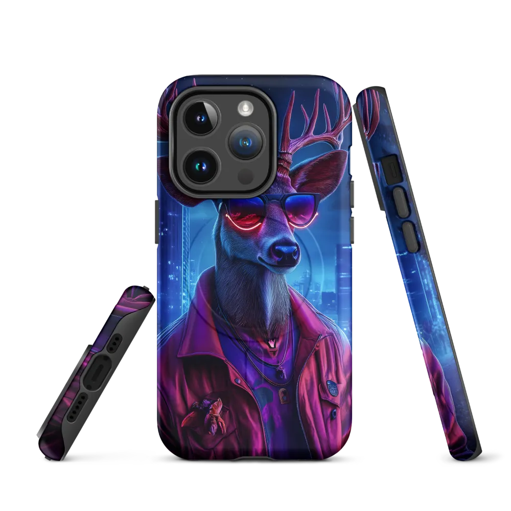 Urban Serenade: The Cool Deer | Phone Case |  14 Pro | MagSafe® Tough Case | Matte