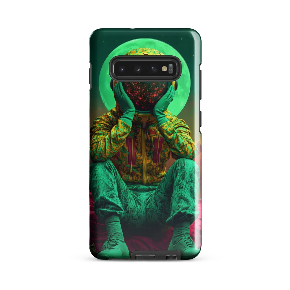 Cosmic Reflection: An Astronaut's Journey | Phone Case |  S10 Plus | Tough Case | Glossy