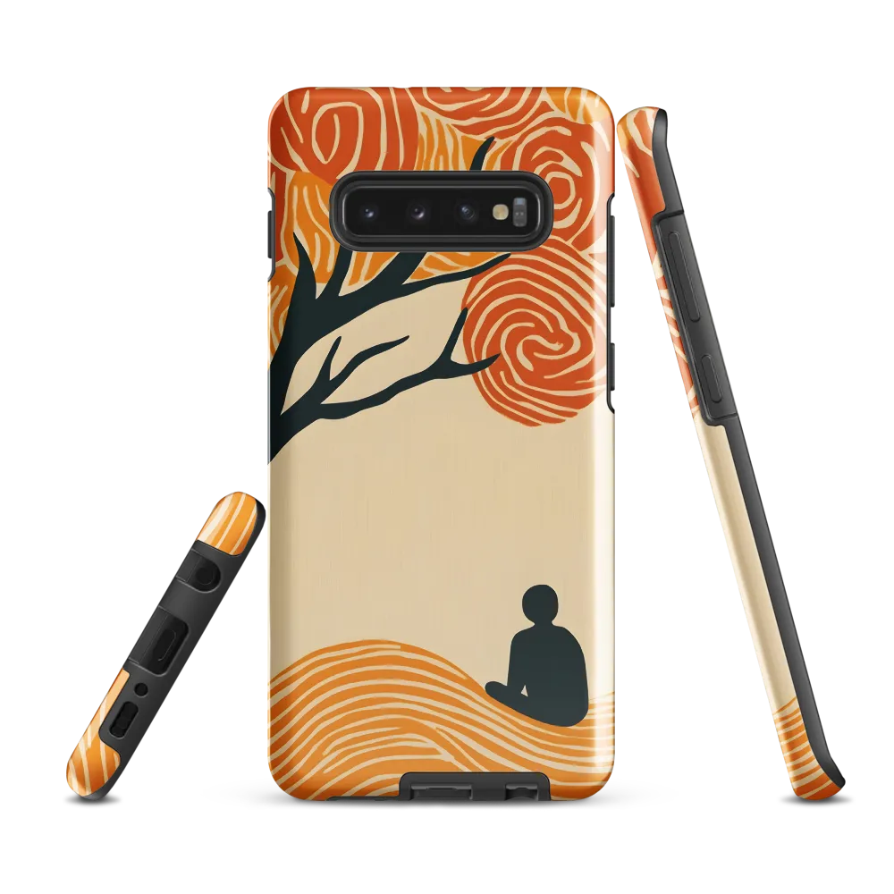 Silent Reflections under Swirling Leaves | Phone Case |  S10 Plus | Tough Case | Glossy