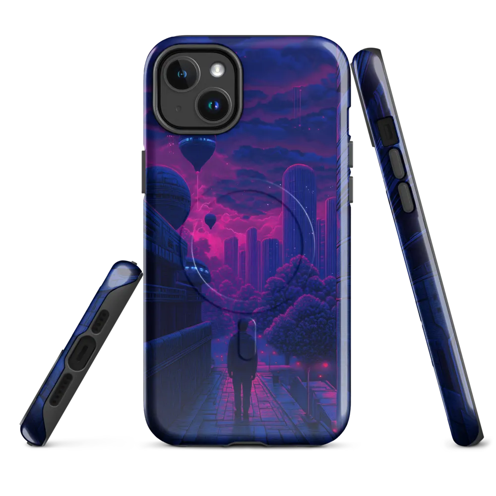 Lost in a Technological Dreamscape | Phone Case |  14 Plus | MagSafe® Tough Case | Glossy