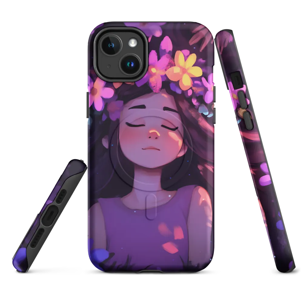 Serenade in Bloom | Phone Case |  14 Plus | MagSafe® Tough Case | Matte