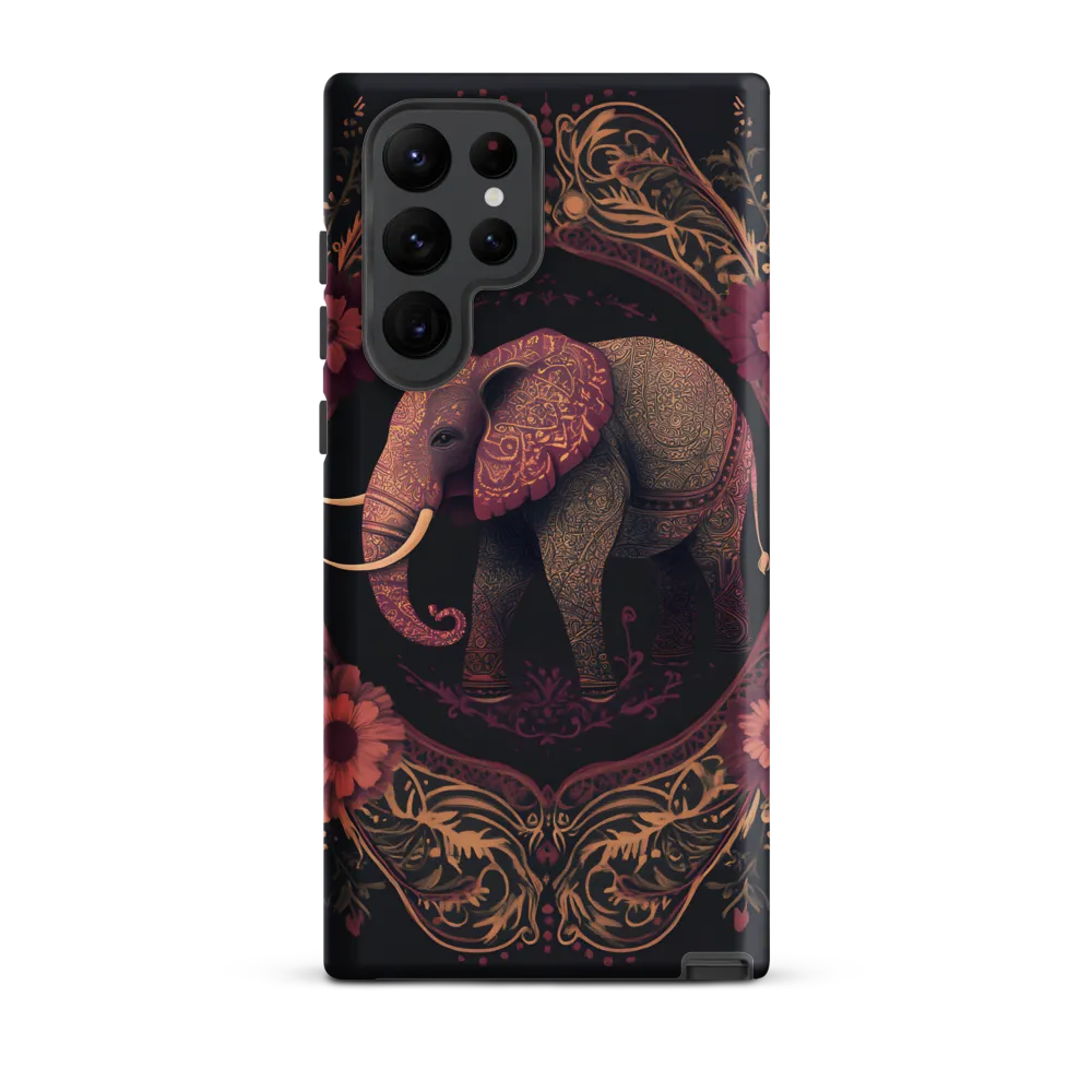 Regal Reverie: The Ornate Elephant | Phone Case |  S22 Ultra | Tough Case | Matte