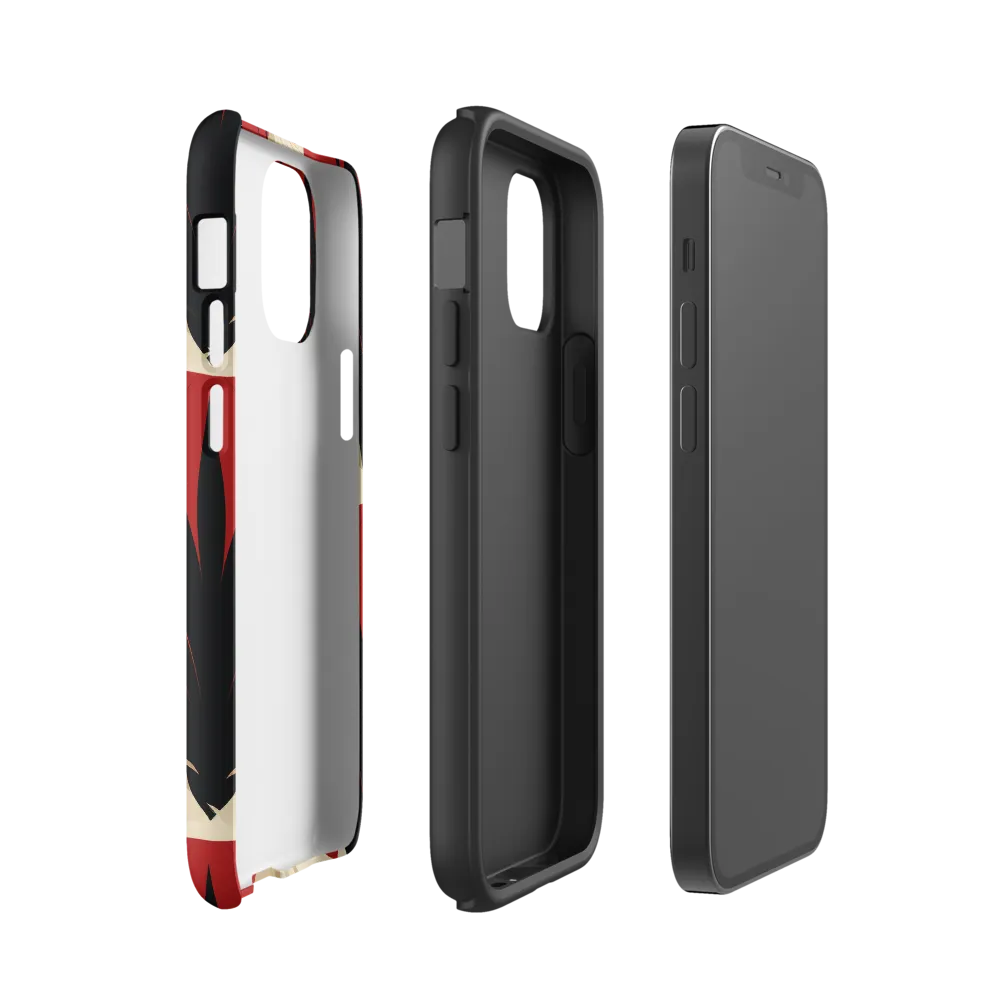 Elegance in Bloom: An Art Deco Floral Reverie | Phone Case |  12 mini | Tough Case | Matte
