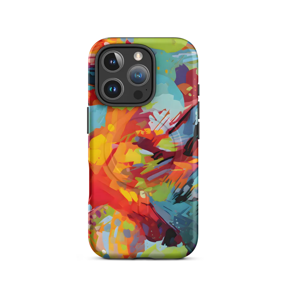 Colorful Lizard: An Abstract Adventure | Phone Case |  16 Pro | MagSafe® Tough Case | Matte