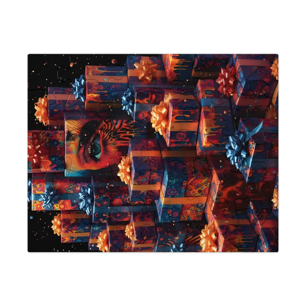 Psychedelic Gift Stack 
 Jigsaw Puzzle in Tin Box