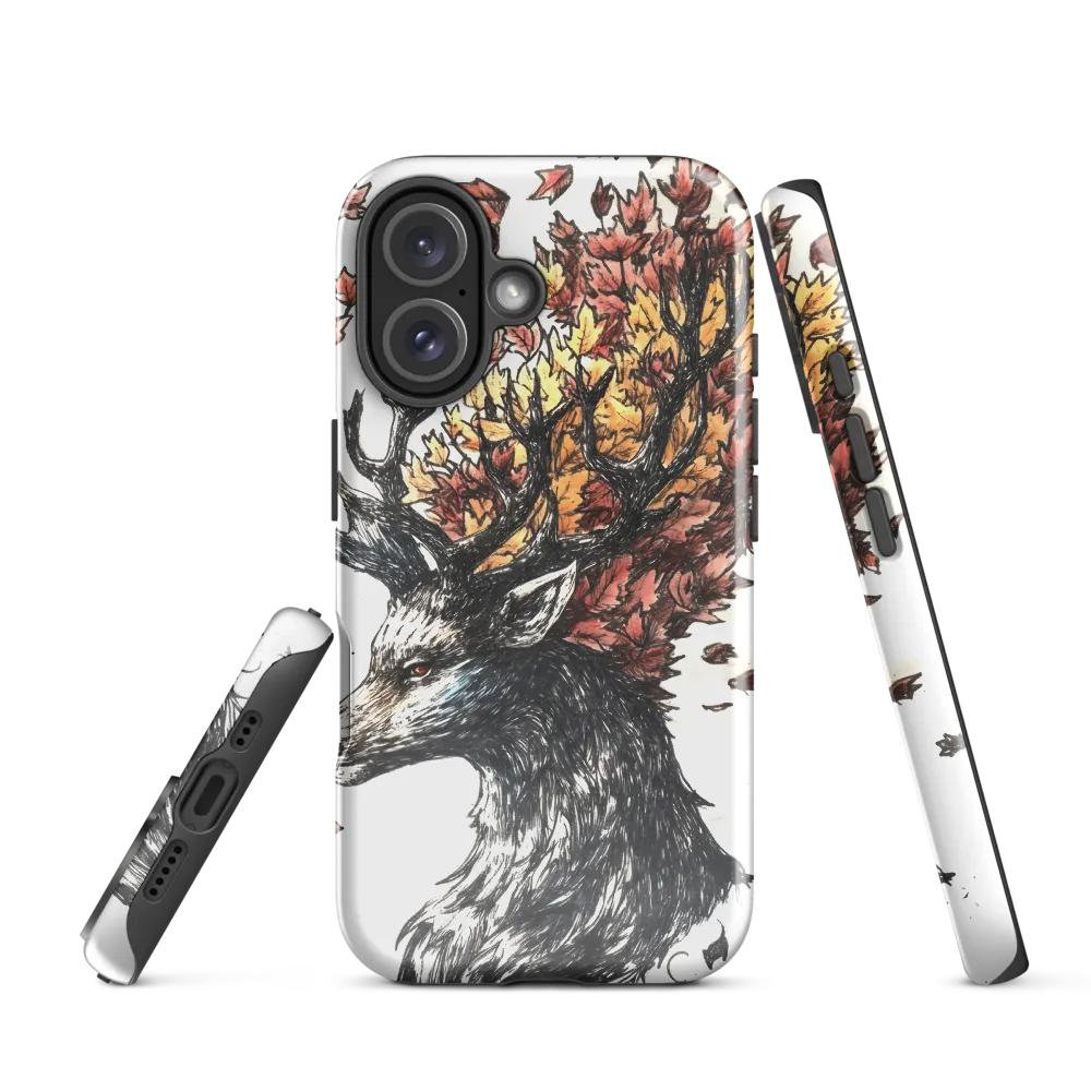 Stag of Autumn Leaves