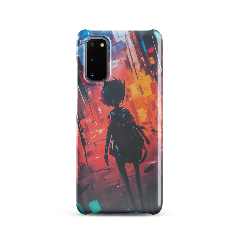 Silhouette in the Urban Abyss | Phone Case |  S20 | Snap Case | Glossy